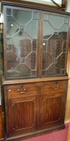 Lot 1189 - A 19th century mahogany bookcase cupboard,...