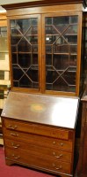 Lot 1190 - An Edwardian mahogany satinwood crossbanded...