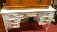 Lot 1158 - An early 20th century white painted and gilt...