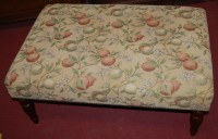 Lot 1303 - A reproduction mahogany framed and floral...