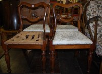 Lot 1316 - A set of four early Victorian rosewood balloon...