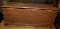 Lot 1320 - A Victorian scrumble finish pine hinge-top...