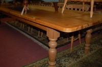 Lot 1343 - An extremely large modern pine round cornered...