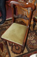 Lot 1354 - A set of four Victorian mahogany balloon back...