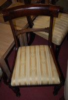 Lot 1358 - Two Regency mahogany bar back dining chairs,...