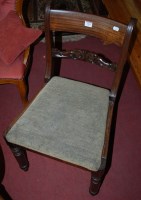 Lot 1361 - A 19th century mahogany bar back single dining...