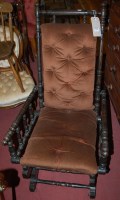 Lot 1368 - An early 20th century turned walnut American...