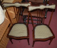 Lot 1372 - A pair of early 20th century beech stickback...