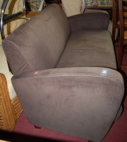 Lot 1377 - A contemporary upholstered three seater sofa