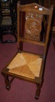 Lot 1379 - A set of six early 20th century Belgian walnut...