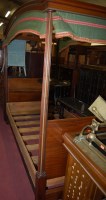 Lot 1388 - A circa 1800 French mahogany three-quarter...