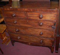 Lot 1394 - An early 19th century mahogany and ebony...