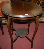 Lot 1405 - An Edwardian walnut circular occasional table