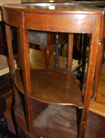 Lot 1411 - An early 20th century mahogany bowfront two...
