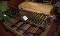 Lot 1420 - A contemporary wrought iron two seater folding...