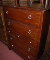 Lot 1433 - A Stag Minstrel chest of three short and four...