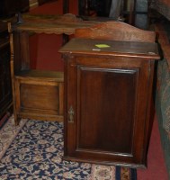 Lot 1305 - An Edwardian mahogany single door wall...