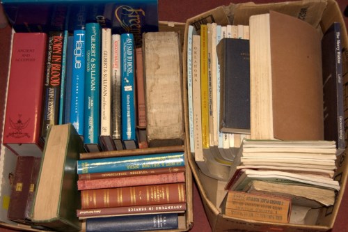 Lot 185 - Four boxes of miscellaneous books to include...