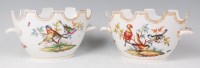 Lot 1082 - A pair of 19th century Augustus Rex porcelain...