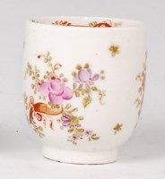 Lot 1089 - A Lowestoft porcelain coffee can, polychrome...