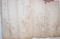 Lot 1034 - Six assorted 17th century manuscript documents,...