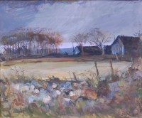 Lot 184 - Ronald Ronaldson (1919-2015) - Suffolk barns,...