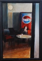 Lot 190 - In the manner of Anna Simmons (b.1939) - Cafe...