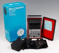 Lot 110 - A Sanyo Mini-Calculator, model No. ICC82D,...