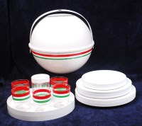 Lot 111 - An Italian 1970s white moulded polypropylene...
