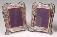 Lot 75 - A pair of Art Nouveau style embossed silver...