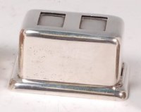 Lot 86 - An early 20th century silver hinge-top stamp...