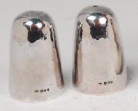 Lot 98 - Patricia Lee - A pair of 1960s hammered silver...