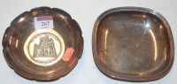 Lot 267 - A mid 20th century silver shallow bowl of...
