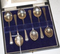 Lot 304 - A cased set of six mid 20th century silver...