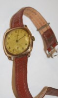 Lot 536 - A mid-20th century Recta 9ct gold cased gents...