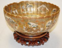 Lot 694 - A Japanese Meiji period satsuma bowl of...