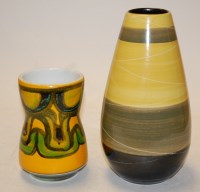 Lot 695 - A Kilrus Ceramics Ltd studio vase of tapered...