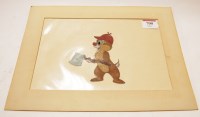 Lot 700 - An original hand painted celluloid film still...