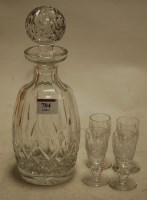 Lot 704 - A Waterford cut glass decanter and stopper,...