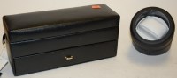 Lot 723 - A modern Davidt's Design leather clad watch...