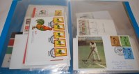 Lot 724 - A folder of assorted commemorative stamps and...