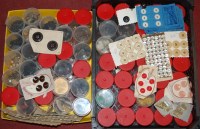 Lot 727 - A large collection of haberdashers buttons and...