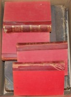 Lot 728 - Various leather bound volumes to include;...