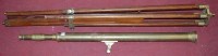 Lot 729 - A reproduction brass telescope on tripod