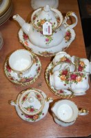 Lot 168 - A Royal Albert part tea service, in the Old...