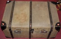 Lot 172 - An early 20th century canvas clad travelling...