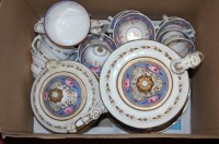 Lot 178 - A Victorian Rockingham style tea service,...