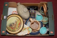 Lot 182 - A box of miscellaneous china to include;...