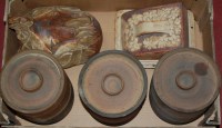 Lot 198 - A collection of assorted studio pottery items...