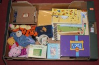 Lot 202 - A box of assorted Winnie the Pooh childrens...